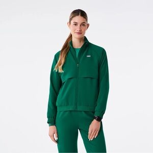 FIGS Sydney Scrub Jacket In Hunter Green